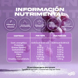 Creatina En Polvo Monohidratada Pura Sabor Uva BPN PRO 450g  Potencia Entrenamientos, Resistencia y Masa Muscular 90 Servicios Recomendado Para...    