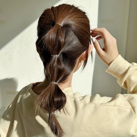 Clear Elastic Hair Rubber Bands,1000PCS Mini Small Clear Ponytail Elastics Holders for Blond Kids Girls Hair No Crease Damage No Hurt (Clear)