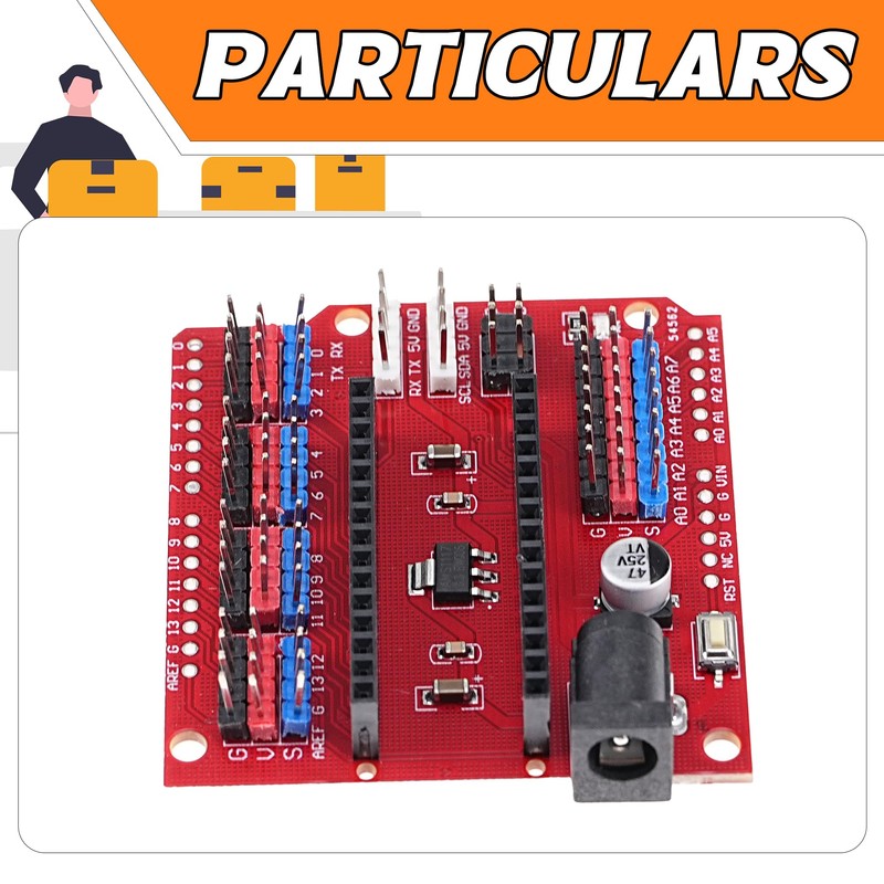 A-DIGISHUO 3pcs NANO UNO Multi Expansion Board Multi Expansion Module