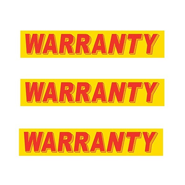 Generic Car Dealer Vinyl Windshield Slogan Stickers - Warranty 3