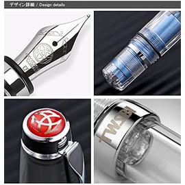 Twisbee Diamond Mini AL, Silver CT Fountain Pen, Inhalation Type, F