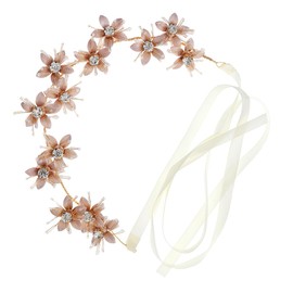 FRCOLOR Bohemia Floral Headband Metal Flower Bridal Headpiece for Weddings Parties and Cosplay Durable Hair Accessory for Women for Photography and Special Occasions