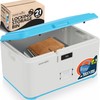 SereneLife Locking Storage Container Bin, 21 Gallon Capacity Lockable Box,