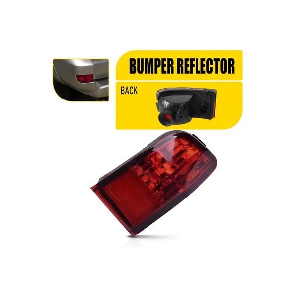 Unbranded Rear Reflector Tail Bumper Cover Light Left Driver Side