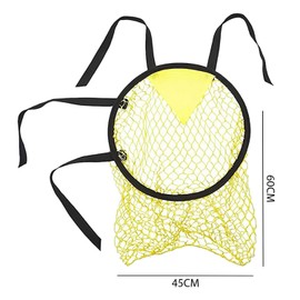 1 Piece Yellow Football Goal Net, Football Training Aid Net, Portable Football Target Net, Accuracy Training Equipment, Corner Kick Shooting Target for Kids (45*60cm)