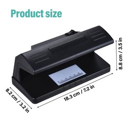 KBIBCK Counterfeit Money Detector, Money Checker Machine, Note Checker UV Light, UK Plug Checks Notes, Credit Cards, Machine for All Businesses Individuals, Easily Spots Fake-Money