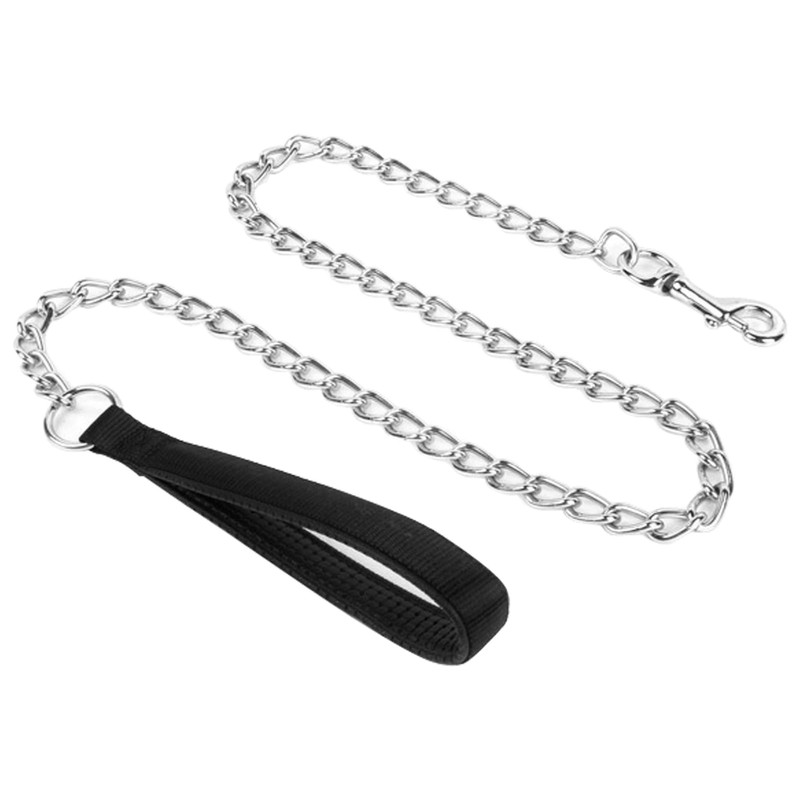 Metal Chain Dog Leash, 4FT/1.2M Heavy Duty Dog Chain Leash,