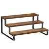 Giikin 3-Tier Spice Rack, 13.8 Inch Wood Step Shelf Countertop
