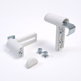 ps FASTFIX - Universal clamp support (2 pieces) for roller blinds, double roller blinds, cassette roller blinds, duo roller blinds and blinds - installation without drilling directly on the window