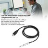 USB Guitar Cable USB Male to 6.35mm Mono Jack Connector