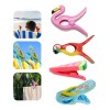 Set 4 Toallas Playa Grandes Y Clips Para Silla Playa