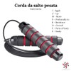 JUMPUSH Tangle-free skipping rope with 360 degree ball bearing, adjustable