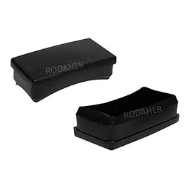 Regatón Tapón Rectangular de Plástico de 3" x 1 1/2" Paq. 12 Pzas. Para Calibre 18 y 20.