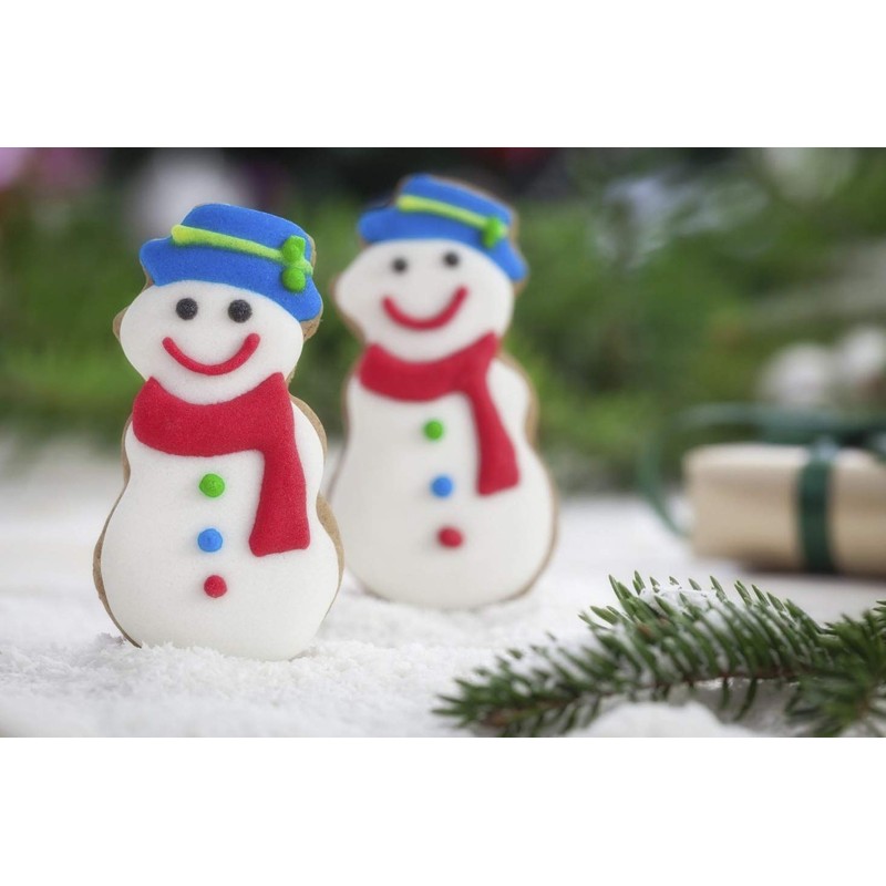 Christmas Cookie Cutters Set, 8 Pieces Plastic Biscuit Cutters -