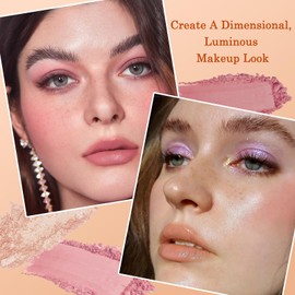 9-Color Matte Nude Eyeshadow Palette, Makeup Set with Shimmer Shades, Highly Pigmented, Waterproof & Long-Lasting,with Brushes, Available in Brown, Pink & Purple Shades