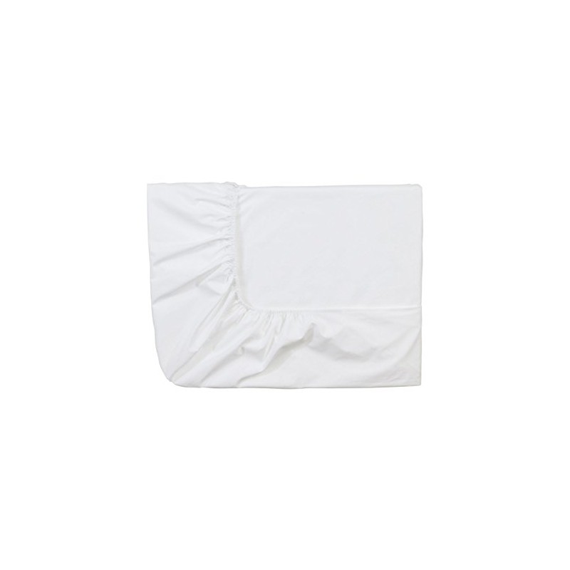 ESSIX Spannbetttuch Baumwoll-Satin Uni weiß, weiß, 160 x 200 cm