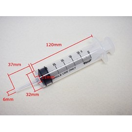 トップ 【プラスチック シリンジ】 50ml 5本セット 長先端 針無し インク注入 オイル差し 小動物のエサやり等