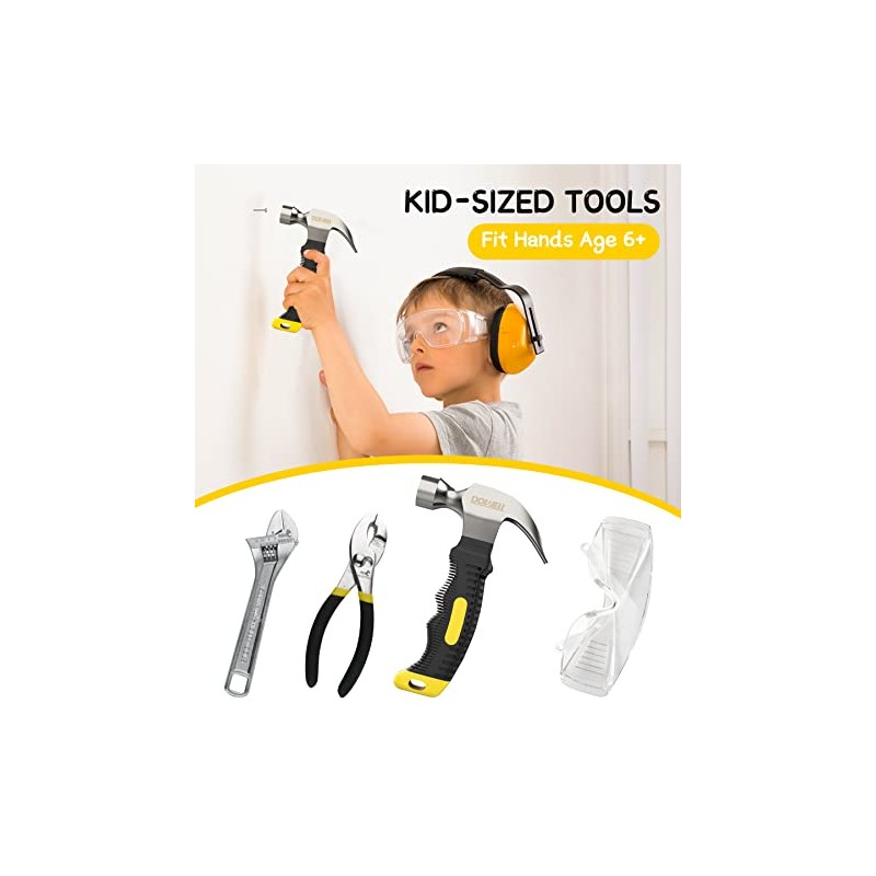 DOWELL Tool Set with Tool Bag, Real Hand Tools for