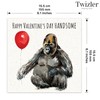 Twizler Funny Valentine's Day Card with Handsome Gorilla - Valentine