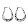 Pendientes de aro para mujer, de plata de ley 925,