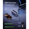 Baseus Baseus Laptop Power Bank, 20,000mAh 145W Portable Charger Built-in Retractable Cable, 4-Port, Bundle with Smallest 5000mAh Magnetic Portable Charger with Stand, Qi2 Certified 15W