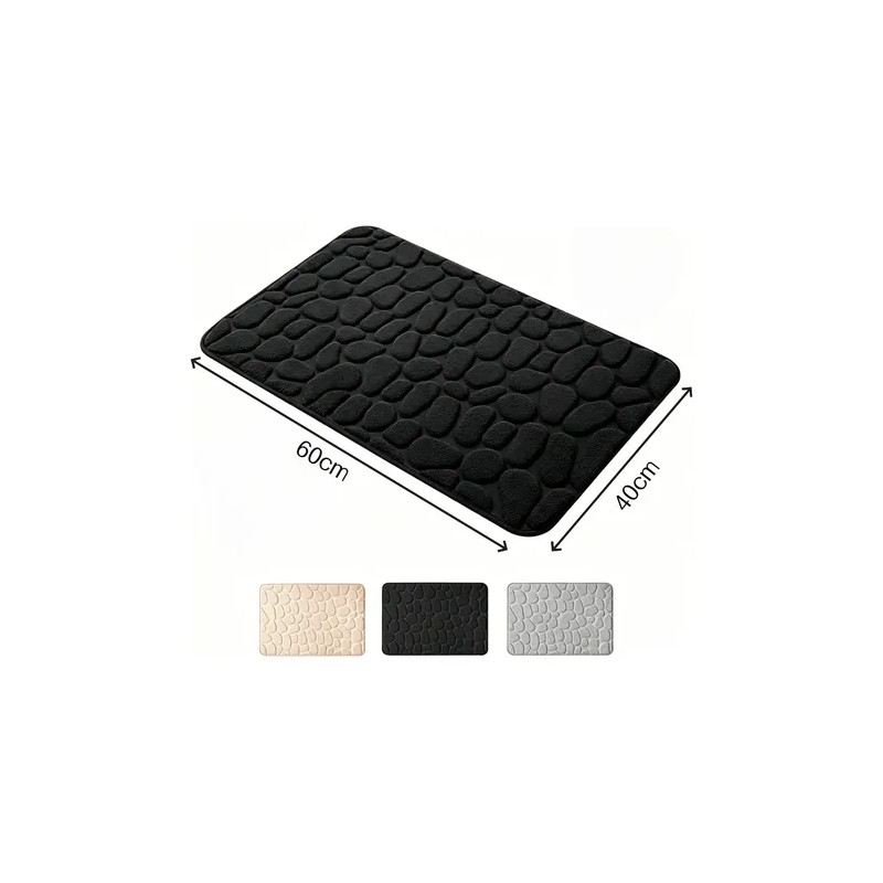 4 Piezas Tapete Baño Ultra Suave Antideslizante Absorbente