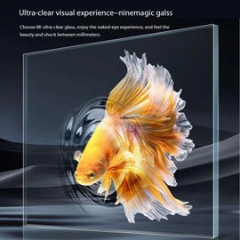 Puredestiny Rimless Low Iron Aquarium Tank (Tall Tank, 5Gal*W9.8*D9.8*H14.1(25x25x36cm))