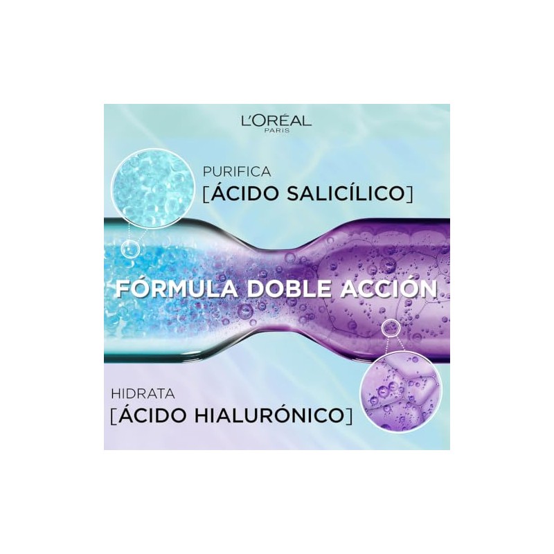 LOreal Paris, Elvive Mascarilla Hialurónico Pure Hidratacion Ligera 72H Con