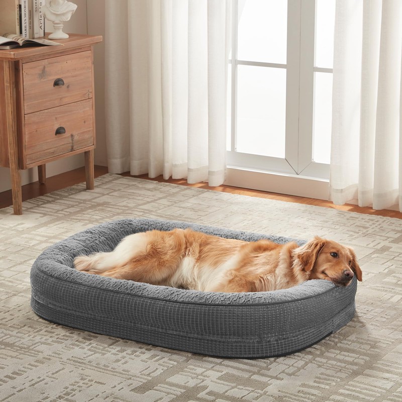 JOEJOY Orthopedic Dog Bed for Extra Large Dogs, Egg-Crate Memory