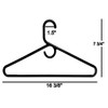 Plastic Hangers HD Heavy Duty, 40 Pcs. Black Color, Made