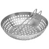 Barbecue wok with folding handle, diameter 277 x 68 mm