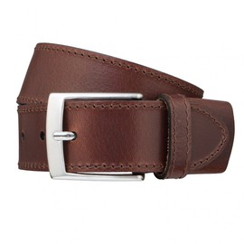 Schuchard & Friese Casual Stretch Waist Belt 4 cm Leather Dark Brown, dark brown