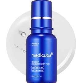medicube medicube Zero Exosome Shot 7,500 PPM Spicule Facial Serum | Liquid Skin Booster Serum | Exosome, AHA+BHA+PHA | Pore Care, Dead Skin Cells, Skin Texture | Korean Skin Care 1.01 fl.oz