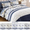 Dintszyayue King Size Comforter Set, 7 Pieces Blue Boho Comforter