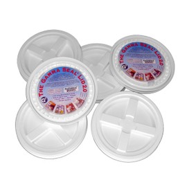 6 Gamma Seal Lids for 2-Gallon Standardized Buckets (do NOT fit 5 gallon buckets)
