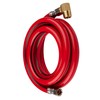 EFIELD 6-Feet Universal Dishwasher Red PVC Hose with Brass Elbow