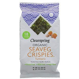 Clearspring | Seaveg Crispies - Turmeric | 1 x 4g