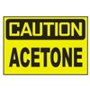 Generic Caution Acetone Sticker Decal D686