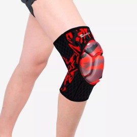 Maxfit Rodilleras Deportivas De Proteccion -compresion Maxfit Hx927 Color Rojo -NEGRO Talla Grande