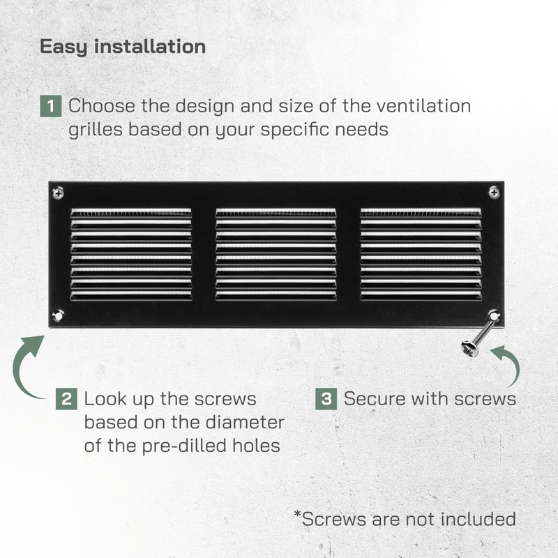Vent Systems 12'' x 4'' Inch (Overall Dimensions) Pack of