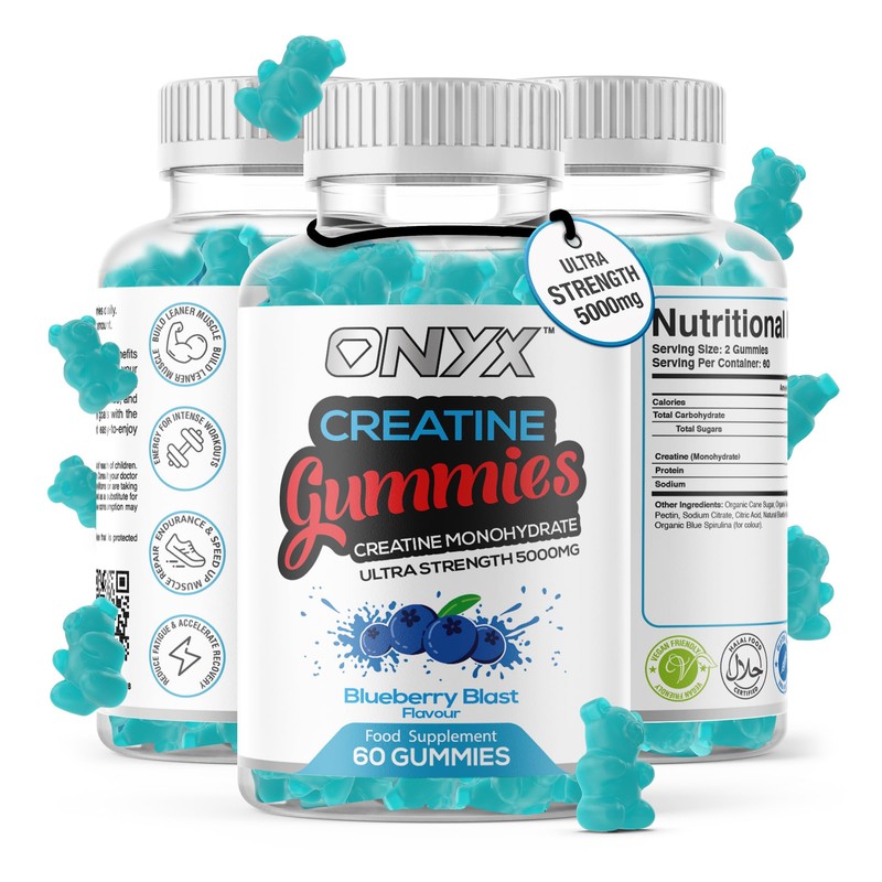 Creatine Monohydrate Gummies 5000mg - Workout Gym Supplement - 60