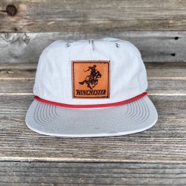 Savannah Moss Co Winchester Leather Patch Rope Snapback Hat
