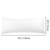 PiccoCasa Bolster Pillow Case Embroidery Brushed Microfiber Body Pillow Cover