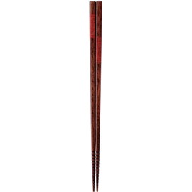 Kawaii 111353 Knurled Chopsticks Dishwasher Safe 9.1 inches (23 cm), Red