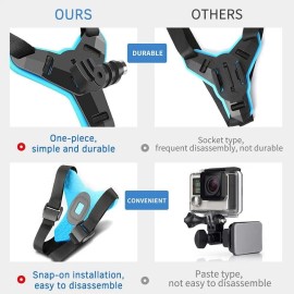 For GoPro Motorcycle Helmet Front Chin Mount Holder Bracket For GoPro Hero 9-5 Camera