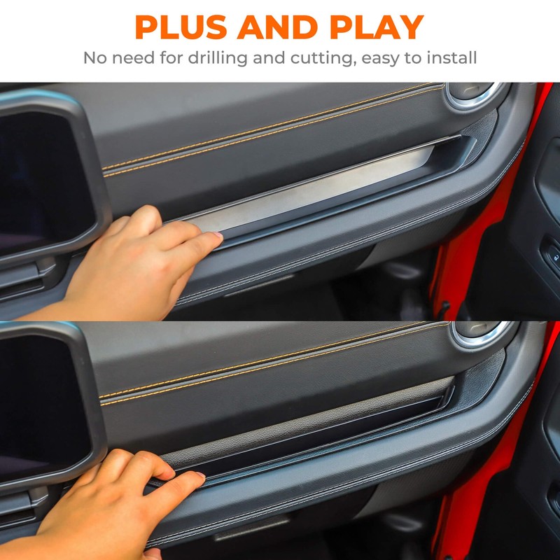 Savadicar Grab Bar Tray Compatible with 2024 2025 Jeep Wrangler