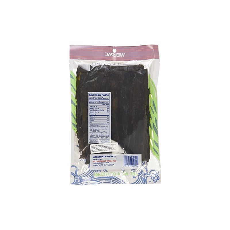 Wel-pac Dashi Kombu Dried Seaweed (Pack of 4)