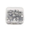 binifiMux 30pcs 304 Stainless Steel M5-0.8mm Hex Flange Nylon Inserted