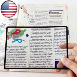 Ameribox Reading Loupe Magnifying Glass 3X Book Page Magnifier Glass Lens US Seller