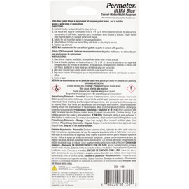 Permatex 80022 Sensor-Safe Blue RTV Silicone Gasket Maker, 3 oz. Tube